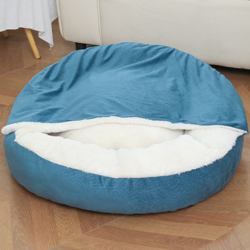 Hooded Orthopedic Dog Bed – Warm, Waterproof, Dirt-Resistant