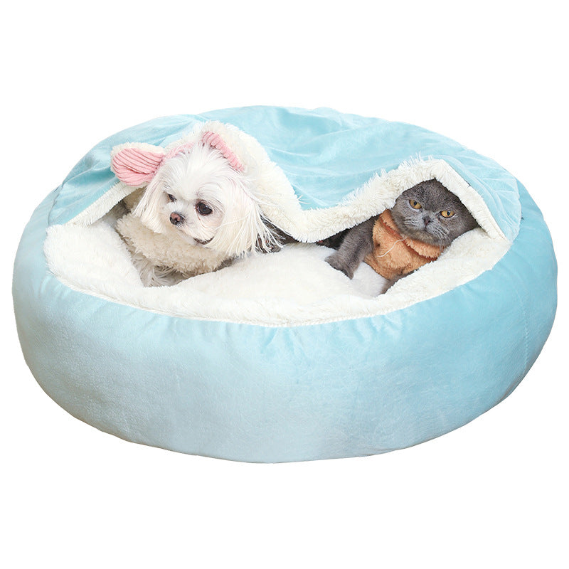 Hooded Orthopedic Dog Bed – Warm, Waterproof, Dirt-Resistant