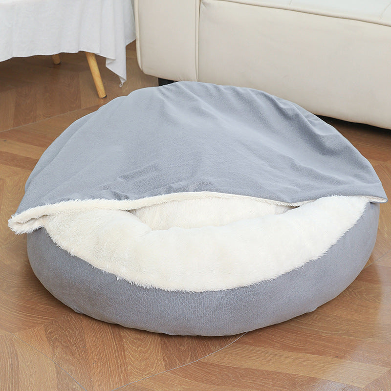 Hooded Orthopedic Dog Bed – Warm, Waterproof, Dirt-Resistant