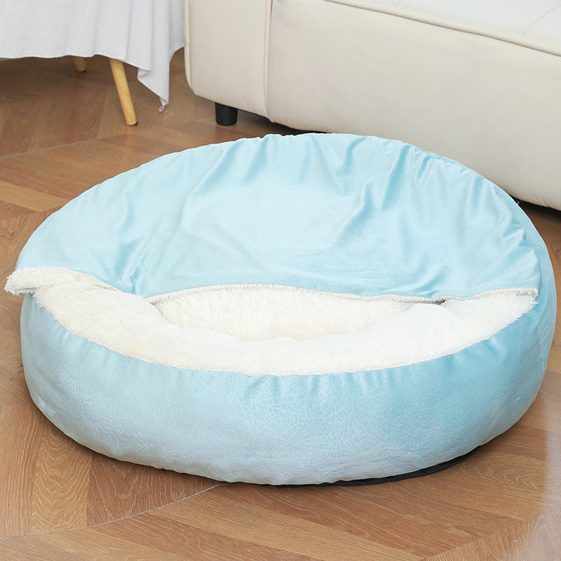 Hooded Orthopedic Dog Bed – Warm, Waterproof, Dirt-Resistant