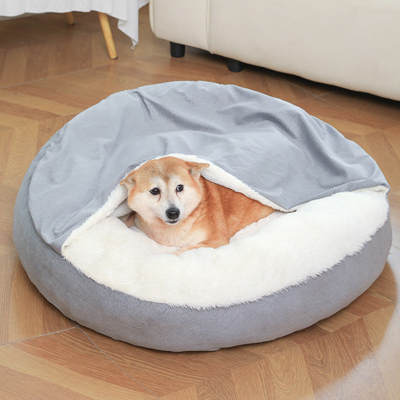 Hooded Orthopedic Dog Bed – Warm, Waterproof, Dirt-Resistant